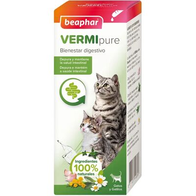 Beaphar Solution Liquide Naturelle Vermipure Pour Chats Et Chatons 50ml Multicolor One Size - Publicité Beaphar Solution Liquide Naturelle Vermipure Pour Chats Et Chatons 50ml Multicolor One Size - Publicité