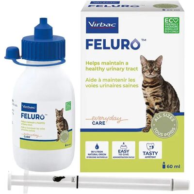 Virbac Feluro - Supplément pour les voies urinaires - 60ml - Publicité Virbac Feluro - Supplément pour les voies urinaires - 60ml - Publicité