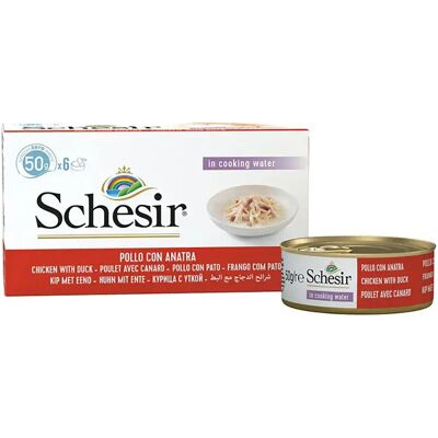 Schesir Poulet et Canard Nourriture pour Chats Pack Multiple - Publicité Schesir Poulet et Canard Nourriture pour Chats Pack Multiple - Publicité