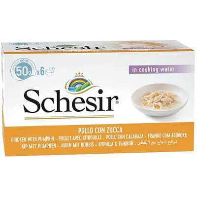 Schesir Poulet Citrouille Aliment Humide 6x50g - Nourriture pour Chats - Publicité Schesir Poulet Citrouille Aliment Humide 6x50g - Nourriture pour Chats - Publicité