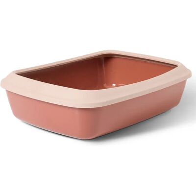 Litière Iriz Savic 50 cm avec Bord - Rose Champagne / Rouge Toscane - Publicité Litière Iriz Savic 50 cm avec Bord - Rose Champagne / Rouge Toscane - Publicité