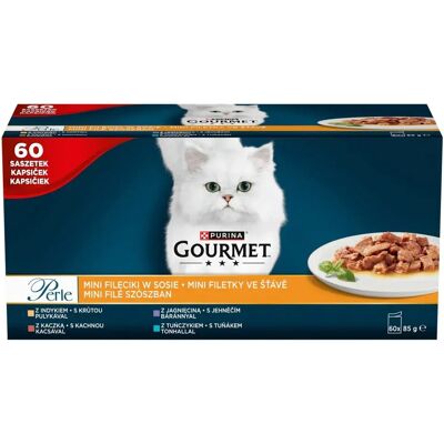 Purina Purina Gourmet Perle Mini Filets En Sauce 60x85g Nourriture Humide Pour Chats Multicolour 85g - Publicité Purina Purina Gourmet Perle Mini Filets En Sauce 60x85g Nourriture Humide Pour Chats Multicolour 85g - Publicité