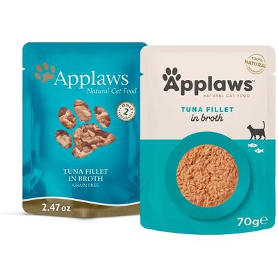 Nourriture pour chats au filet de thon naturel - Poches 12 x 70g - Publicité Nourriture pour chats au filet de thon naturel - Poches 12 x 70g - Publicité