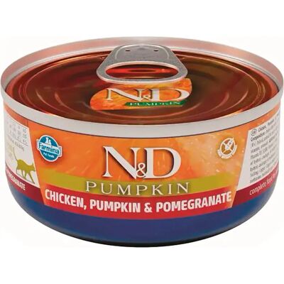 Farmina Pâtée Pour Chat Au Poulet Et Potiron 24x70g N&d One Size - Publicité Farmina Pâtée Pour Chat Au Poulet Et Potiron 24x70g N&d One Size - Publicité