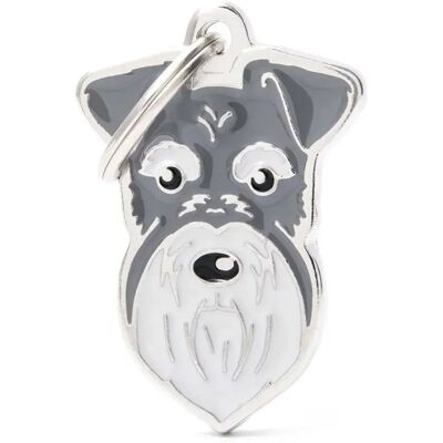 Myfamily Médaille Pour Animaux Schnauzer Grey One Size - Publicité Myfamily Médaille Pour Animaux Schnauzer Grey One Size - Publicité