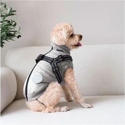 Manteau pour Chien Nordic Paws Thor avec Harnais - Gris clair - Petit - Publicité Manteau pour Chien Nordic Paws Thor avec Harnais - Gris clair - Petit - Publicité