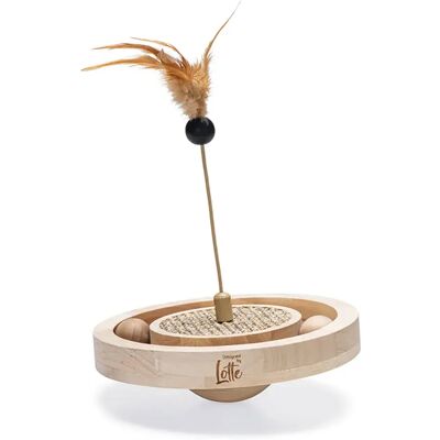 Jouet en bois pour chat Winni - Ø 22 x 30 cm - Publicité Jouet en bois pour chat Winni - Ø 22 x 30 cm - Publicité