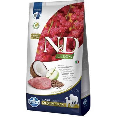 Farmina Nourriture Pour Chien à L´agneau N&d Quinoa Senior Med Maxi 7kg Multicolor One Size - Publicité Farmina Nourriture Pour Chien à L´agneau N&d Quinoa Senior Med Maxi 7kg Multicolor One Size - Publicité