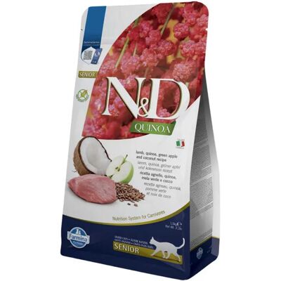 Farmina Nourriture Pour Chats à L´agneau N&d Quinoa Senior 1.5kg Multicolor One Size - Publicité Farmina Nourriture Pour Chats à L´agneau N&d Quinoa Senior 1.5kg Multicolor One Size - Publicité