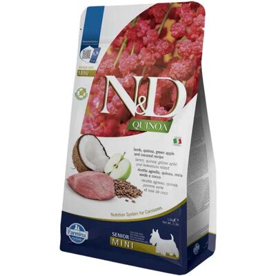 Farmina Nourriture Pour Chien à L´agneau N&d Quinoa Senior Mini 1.5kg Multicolor One Size - Publicité Farmina Nourriture Pour Chien à L´agneau N&d Quinoa Senior Mini 1.5kg Multicolor One Size - Publicité