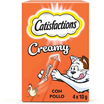 CATISFACTIONS CREAMY POLLO - Nourriture pour animaux - Publicité CATISFACTIONS CREAMY POLLO - Nourriture pour animaux - Publicité