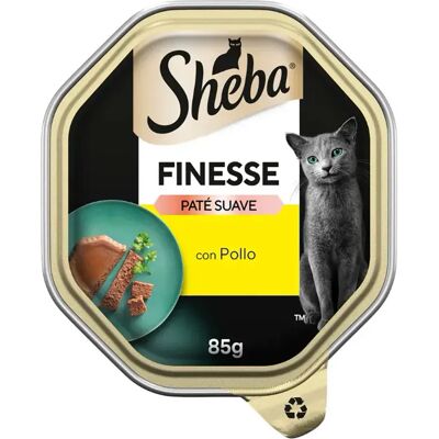 Sheba Pâtée Pour Chat Au Poulet Finesse 22x85g Black One Size - Publicité Sheba Pâtée Pour Chat Au Poulet Finesse 22x85g Black One Size - Publicité