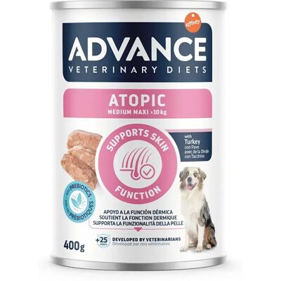 Affinity Nourriture Humide Pour Chiens Advance Veterinary Diets Atopic Medmax 400g 6 Unités One Size - Publicité Affinity Nourriture Humide Pour Chiens Advance Veterinary Diets Atopic Medmax 400g 6 Unités One Size - Publicité