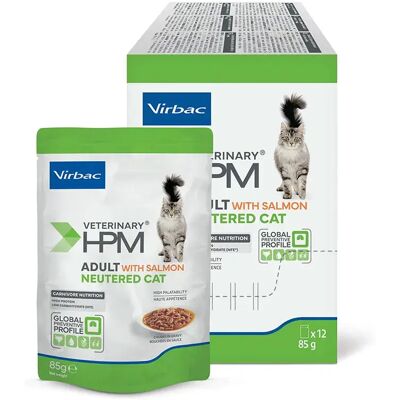 Virbac Nourriture Humide Pour Chat Au Saumon 12x85g Veterinary Hpm Cat Adult Neutered One Size - Publicité Virbac Nourriture Humide Pour Chat Au Saumon 12x85g Veterinary Hpm Cat Adult Neutered One Size - Publicité