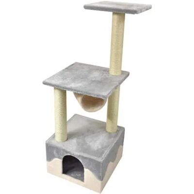 Nayeco Arbre à Chat Savanna Tarde Grey 40 x 40 x 108 cm - Publicité Nayeco Arbre à Chat Savanna Tarde Grey 40 x 40 x 108 cm - Publicité