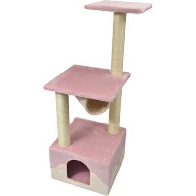 Nayeco Arbre à Chat Savanna Tarde Pink 40 x 40 x 108 cm - Publicité Nayeco Arbre à Chat Savanna Tarde Pink 40 x 40 x 108 cm - Publicité