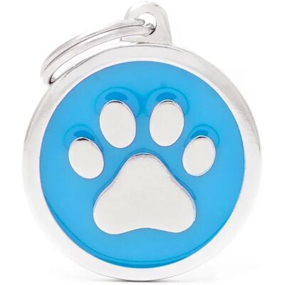 Myfamily Médaille Classique Ronde Avec Patte Pour Animal De Compagnie Light Blue One Size - Publicité Myfamily Médaille Classique Ronde Avec Patte Pour Animal De Compagnie Light Blue One Size - Publicité