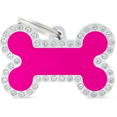 Myfamily Médaille Glamour Pour Animal De Compagnie Grand Os Pink One Size - Publicité Myfamily Médaille Glamour Pour Animal De Compagnie Grand Os Pink One Size - Publicité