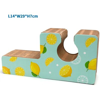 Nobleza Griffoir Pour Chat Magic Accordion Lemon Print Blue 14 x 29 x 7 cm - Publicité Nobleza Griffoir Pour Chat Magic Accordion Lemon Print Blue 14 x 29 x 7 cm - Publicité