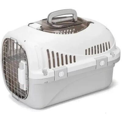 Nobleza Caisse De Transport Pour Animaux White / Grey 48 x 32 x 32 cm - Publicité Nobleza Caisse De Transport Pour Animaux White / Grey 48 x 32 x 32 cm - Publicité