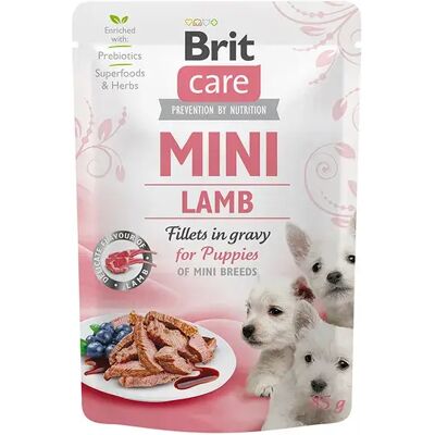 Brit Care Mini Dog Puppy Nourriture Humide Pour Chiots En Sachet à L´agneau 24x85g 24x85g - Publicité Brit Care Mini Dog Puppy Nourriture Humide Pour Chiots En Sachet à L´agneau 24x85g 24x85g - Publicité