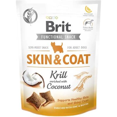 Brit Care Snack Skincoat Au Krill Friandise Pour Chien Adulte 10x150g 10x150g - Publicité Brit Care Snack Skincoat Au Krill Friandise Pour Chien Adulte 10x150g 10x150g - Publicité