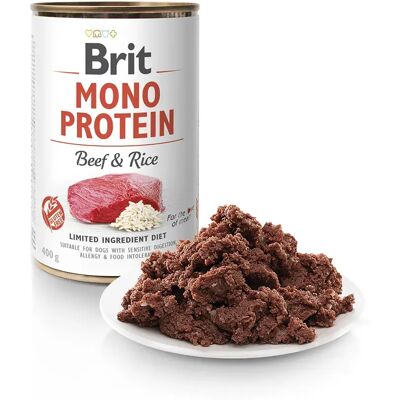 Brit Nourriture Humide Monoprotéine Pour Chiens Au Bœuf Et Au Riz 6x400g 6x400g - Publicité Brit Nourriture Humide Monoprotéine Pour Chiens Au Bœuf Et Au Riz 6x400g 6x400g - Publicité