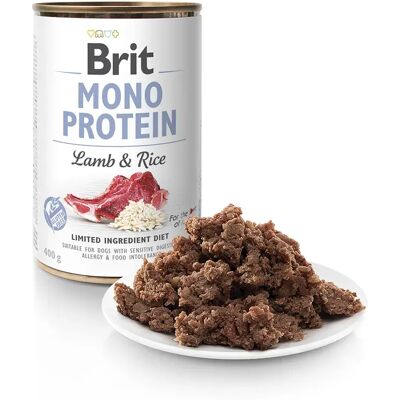 Brit Nourriture Humide Monoprotéine Pour Chiens à L´agneau Et Au Riz 6x400g 6x400g - Publicité Brit Nourriture Humide Monoprotéine Pour Chiens à L´agneau Et Au Riz 6x400g 6x400g - Publicité