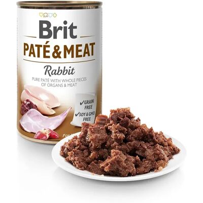 Brit Pâté De Viande Au Lapin Pour Chiens Adultes 6x400g 6x400g - Publicité Brit Pâté De Viande Au Lapin Pour Chiens Adultes 6x400g 6x400g - Publicité