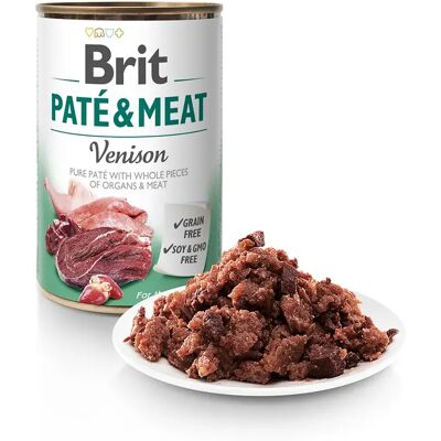 Brit Pâté De Viande Pour Chiens Adultes Au Chevreuil Nourriture Humide 6x400g 6x400g - Publicité Brit Pâté De Viande Pour Chiens Adultes Au Chevreuil Nourriture Humide 6x400g 6x400g - Publicité