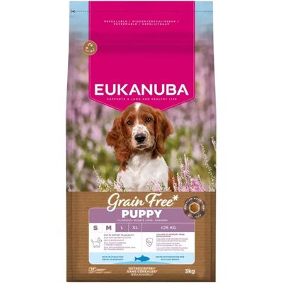 Eukanuba Nourriture Sans Céréales Pour Chiots De Petite Et Moyenne Taille Au Poisson De L´océan 3 Kg Brown One Size - Publicité Eukanuba Nourriture Sans Céréales Pour Chiots De Petite Et Moyenne Taille Au Poisson De L´océan 3 Kg Brown One Size - Publicité