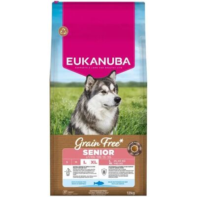 Eukanuba Alimentation Pour Chien Senior De Grande Taille Sans Céréales Au Poisson De L´océan 12 Kg Brown One Size - Publicité Eukanuba Alimentation Pour Chien Senior De Grande Taille Sans Céréales Au Poisson De L´océan 12 Kg Brown One Size - Publicité