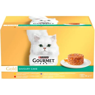 Purina Gourmet Cake Salé 48x85g Nourriture Humide Pour Chats Or Brown One Size - Publicité Purina Gourmet Cake Salé 48x85g Nourriture Humide Pour Chats Or Brown One Size - Publicité