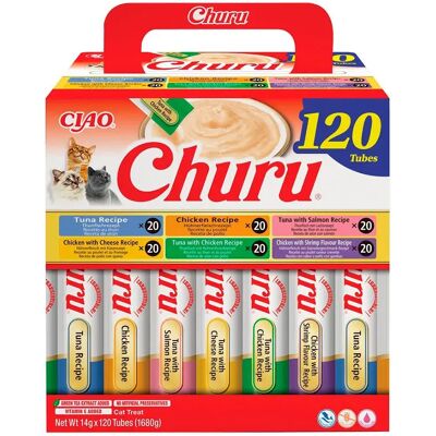 Inaba Nourriture Humide Pour Chats Churu Mélange Thon Et Poulet 14 G 120 Unités Brown One Size - Publicité Inaba Nourriture Humide Pour Chats Churu Mélange Thon Et Poulet 14 G 120 Unités Brown One Size - Publicité