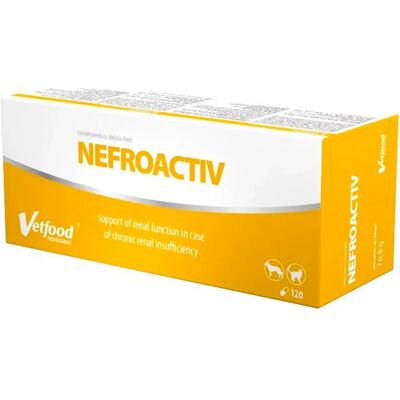 VETFOOD NefroActiv 120 capsules - Support rénal - Publicité VETFOOD NefroActiv 120 capsules - Support rénal - Publicité