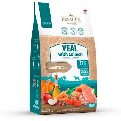 Pokusa Veau au Saumon - Nourriture pour Chiens - Publicité Pokusa Veau au Saumon - Nourriture pour Chiens - Publicité