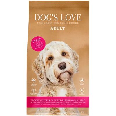 Dog's Love Cheval - Nourriture pour chiens sans céréales - 12kg - Publicité Dog's Love Cheval - Nourriture pour chiens sans céréales - 12kg - Publicité