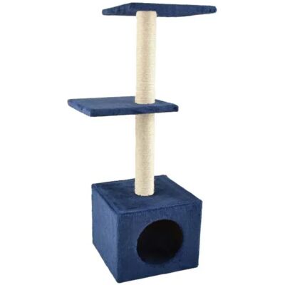 Nayeco Arbre à Chat Amelie Petrol Blue 30 x 30 x 89 cm - Publicité Nayeco Arbre à Chat Amelie Petrol Blue 30 x 30 x 89 cm - Publicité