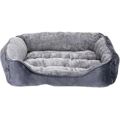 Nobleza Lit Pour Chien Square Grey 87 x 77 x 20 cm - Publicité Nobleza Lit Pour Chien Square Grey 87 x 77 x 20 cm - Publicité