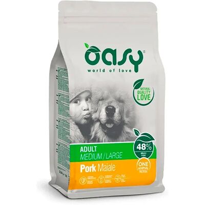 Oasy - Wonderfood Porc Nourriture pour Chiens Adulte 12kg - Publicité Oasy - Wonderfood Porc Nourriture pour Chiens Adulte 12kg - Publicité