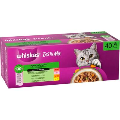 WHISKAS - Tasty Mix Cat Busta 40x85G - Aliments pour chats - Publicité WHISKAS - Tasty Mix Cat Busta 40x85G - Aliments pour chats - Publicité