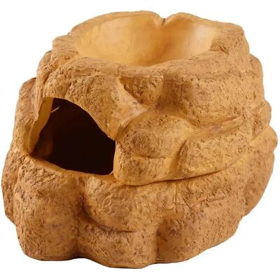 Exo Terra Big Rock Cachette pour Reptiles en Céramique Marron - Reptile Hideout - Publicité Exo Terra Big Rock Cachette pour Reptiles en Céramique Marron - Reptile Hideout - Publicité