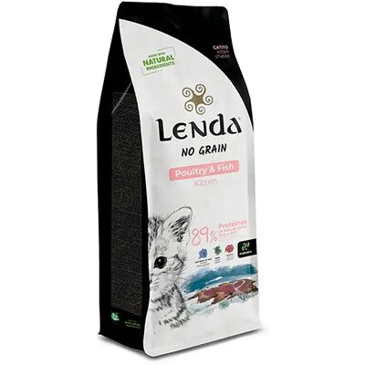 Lenda Nourriture Pour Chat Sans Céréales Pour Chaton Volaille Et Poisson 2kg One Size - Publicité Lenda Nourriture Pour Chat Sans Céréales Pour Chaton Volaille Et Poisson 2kg One Size - Publicité