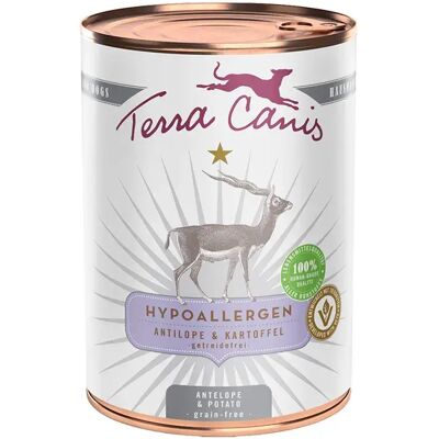Terra Canis Nourriture Humide Hypoallergénique Pour Chiens à L´antilope Et à La Pomme De Terre 400g One Size - Publicité Terra Canis Nourriture Humide Hypoallergénique Pour Chiens à L´antilope Et à La Pomme De Terre 400g One Size - Publicité