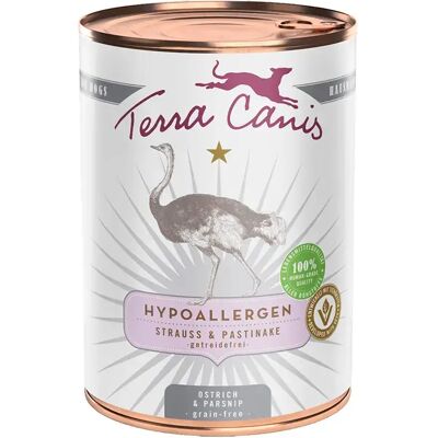Terra Canis Nourriture Humide Hypoallergénique D´autruche Avec Panais Pour Chiens 400g One Size - Publicité Terra Canis Nourriture Humide Hypoallergénique D´autruche Avec Panais Pour Chiens 400g One Size - Publicité