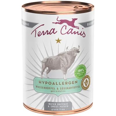 Terra Canis Nourriture Humide Hypoallergénique Pour Chiens Au Buffle D´eau Et à La Patate Douce 400g One Size - Publicité Terra Canis Nourriture Humide Hypoallergénique Pour Chiens Au Buffle D´eau Et à La Patate Douce 400g One Size - Publicité