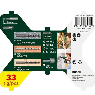 Bosch Accesorios Ensemble De Forets Et De Pointes X-line 33ti One Size - Publicité Bosch Accesorios Ensemble De Forets Et De Pointes X-line 33ti One Size - Publicité