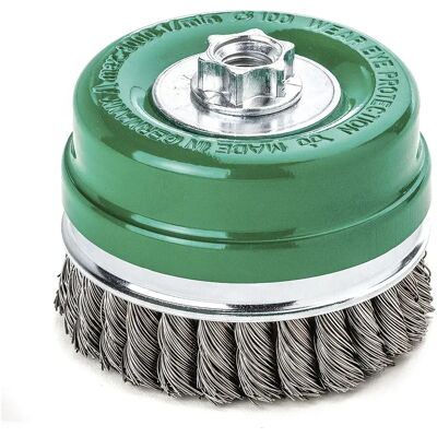 Lessmann Brosse Boisseau à Fil Torsadé Roh Green 80-0.50 mm - Publicité Lessmann Brosse Boisseau à Fil Torsadé Roh Green 80-0.50 mm - Publicité