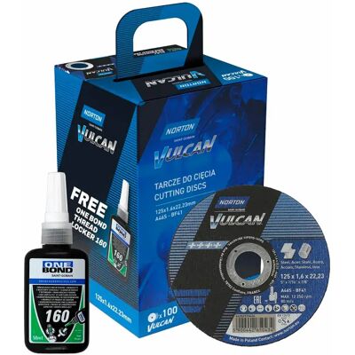 Disque de meulage Norton Vulcan 125 x 1,6 - Outil abrasif - Publicité Disque de meulage Norton Vulcan 125 x 1,6 - Outil abrasif - Publicité