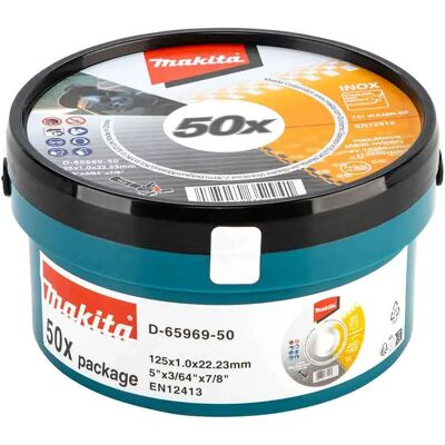 Disque de coupe Makita 125x1.0mm - Acier inoxydable et acier - Publicité Disque de coupe Makita 125x1.0mm - Acier inoxydable et acier - Publicité
